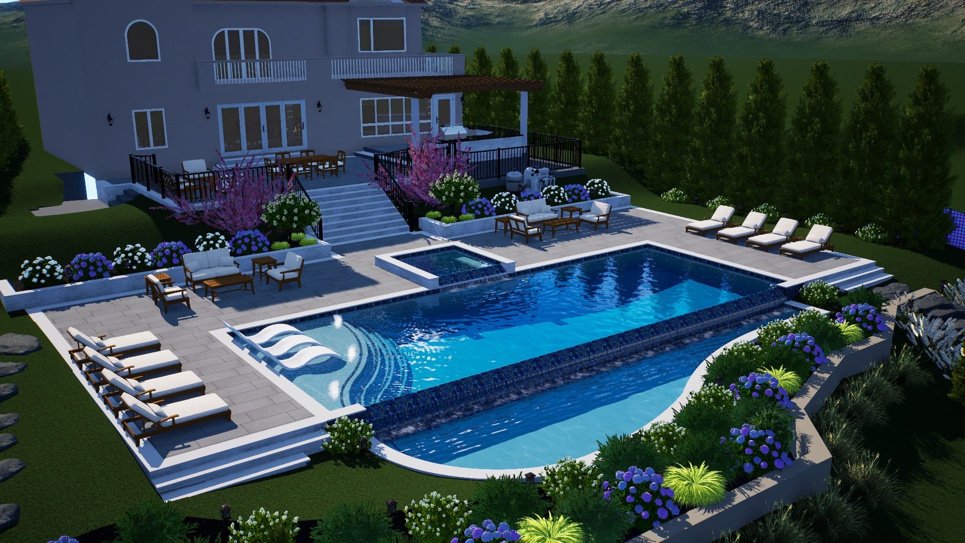 Lovi Residence Swimming Pool 11 Lawson Lane Great Neck, New York